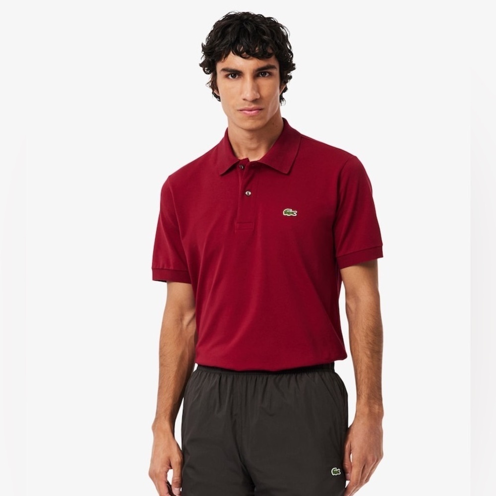 Sz various Lacoste Men's Deep Red
Men's Classic Fit L.12.12 LIGHT Piqué Polo